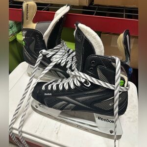 Reebok Black and White Ice Skates